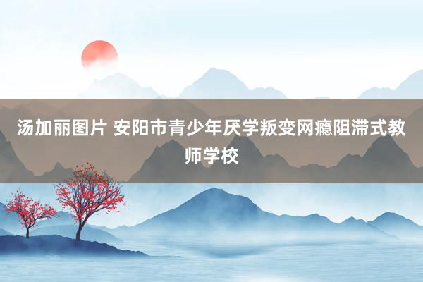 汤加丽图片 安阳市青少年厌学叛变网瘾阻滞式教师学校