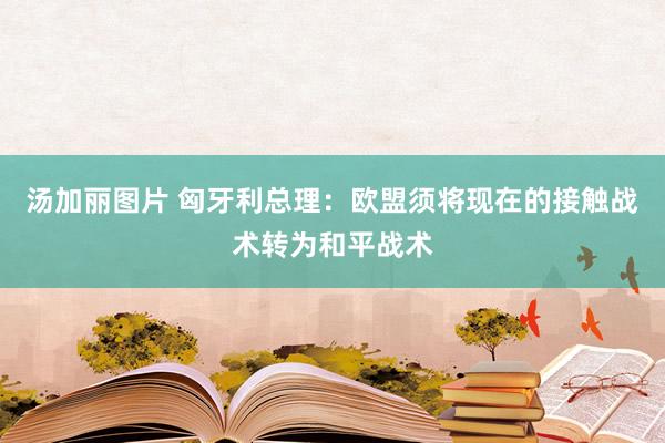 汤加丽图片 匈牙利总理：欧盟须将现在的接触战术转为和平战术