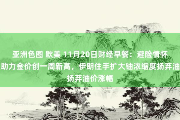 亚洲色图 欧美 11月20日财经早餐：避险情怀回升，助力金价创一周新高，伊朗住手扩大铀浓缩度扬弃油价涨幅