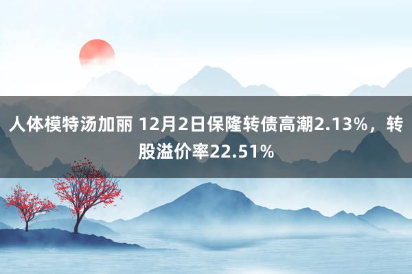 人体模特汤加丽 12月2日保隆转债高潮2.13%，转股溢价率22.51%