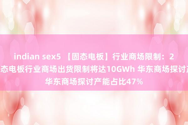 indian sex5 【固态电板】行业商场限制：2024年中国固态电板行业商场出货限制将达10GWh 华东商场探讨产能占比47%