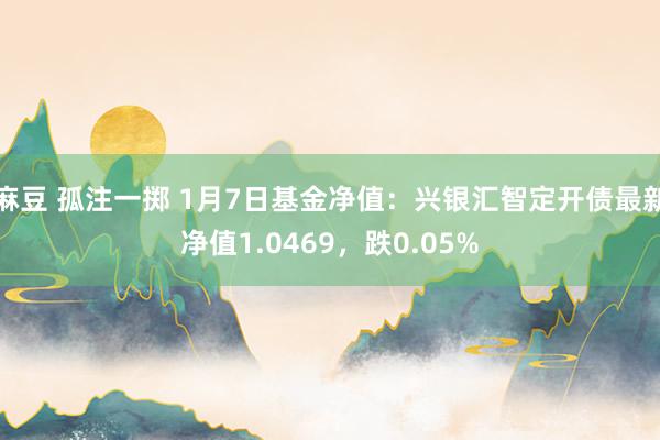 麻豆 孤注一掷 1月7日基金净值：兴银汇智定开债最新净值1.0469，跌0.05%